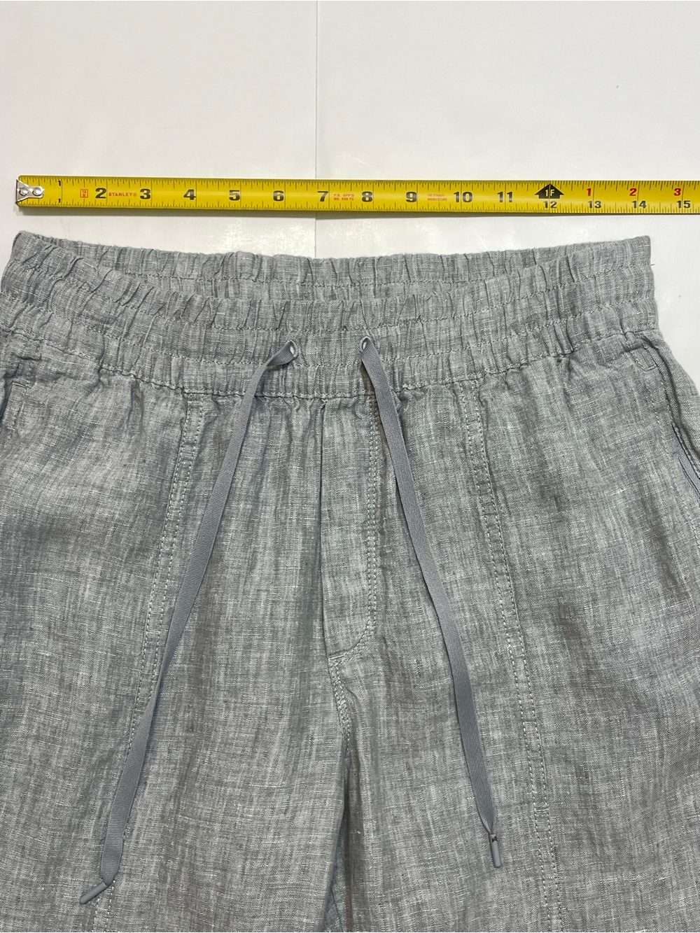 Athleta Bali 100% Linen Gray Women’s Ankle Pants Size S - Picture 6 of 11